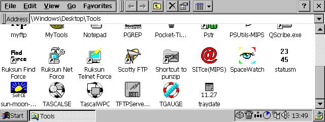 Click on the icons to see the application